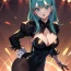 Hentai Bombshell in a Black Bodysuit and Stockings Built to Tempt